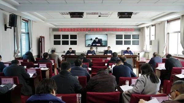 我市召开落实企业安全生产主体责任三年行动电视电话会议(图1)