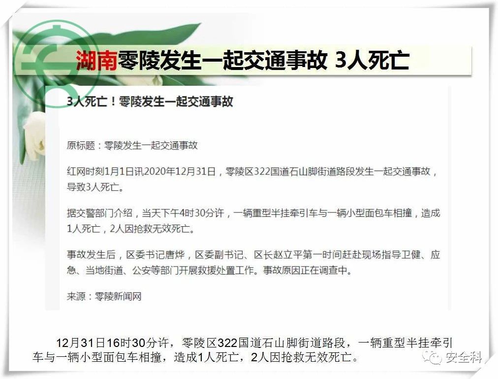 57死67伤丨一周安全事故（2020.12.28-2021.01.03）(图24)