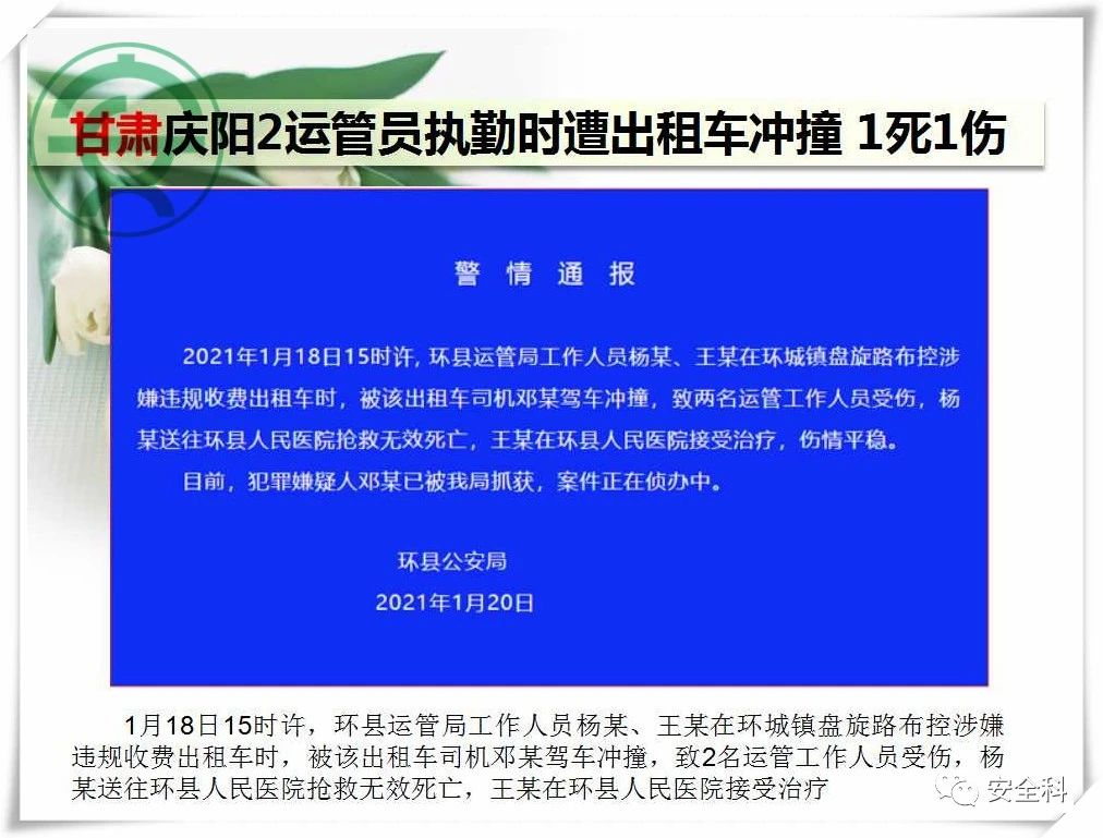 41死44伤丨一周安全事故（2021.01.18-2021.01.24）(图23)