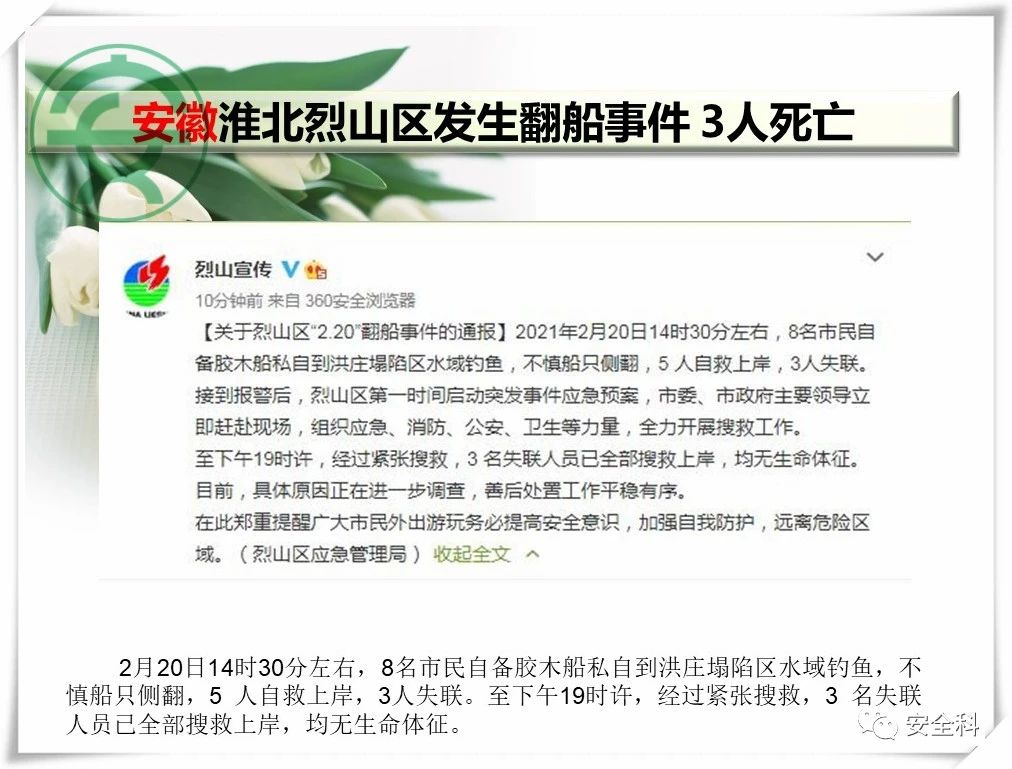 52死85伤丨一周安全事故（2021.02.15-2021.02.21）(图7)