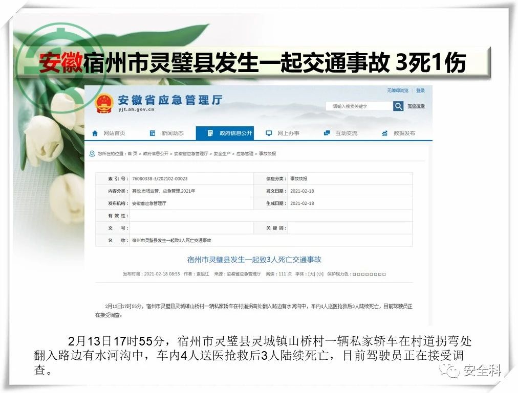 52死85伤丨一周安全事故（2021.02.15-2021.02.21）(图16)