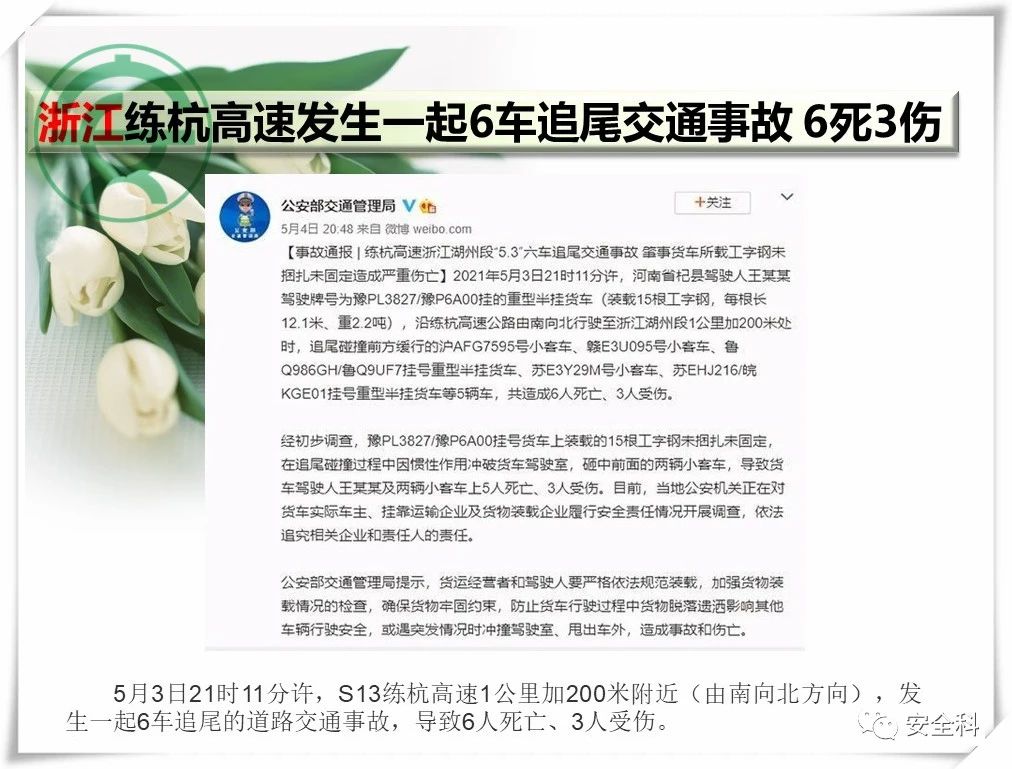 49死27伤丨一周安全事故（2021.05.03-2021.05.09）(图24)