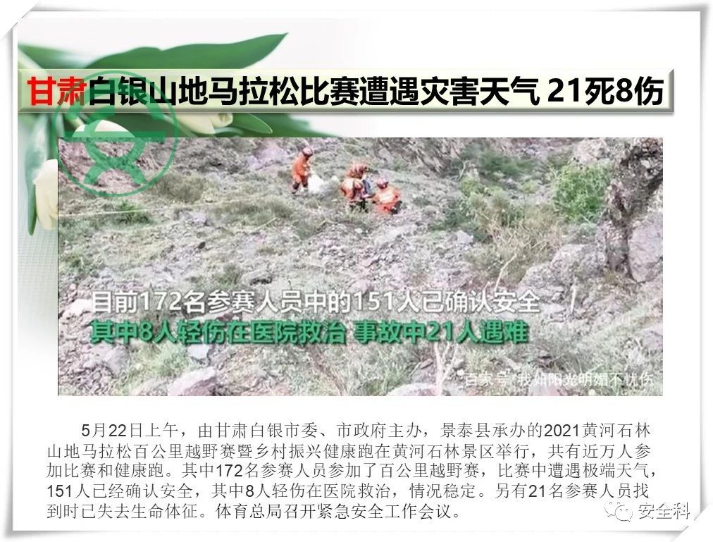 70死74伤丨一周安全事故（2021.05.17-2021.05.23）(图3)