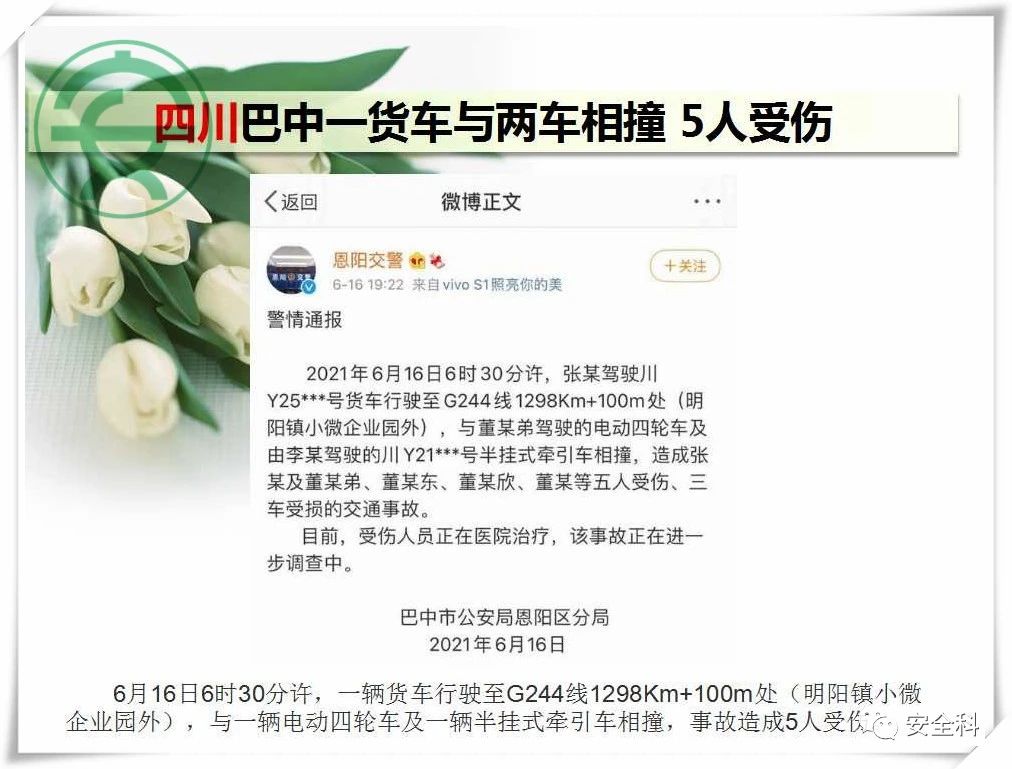 26死41伤丨一周安全事故（2021.06.14-2021.06.20）(图16)